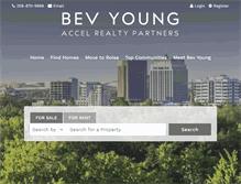 Tablet Screenshot of bevyoungrealestate.com